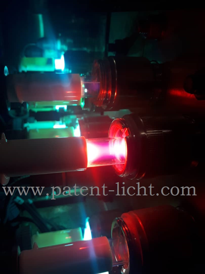 Photoscience water treatment UV lamp become pink